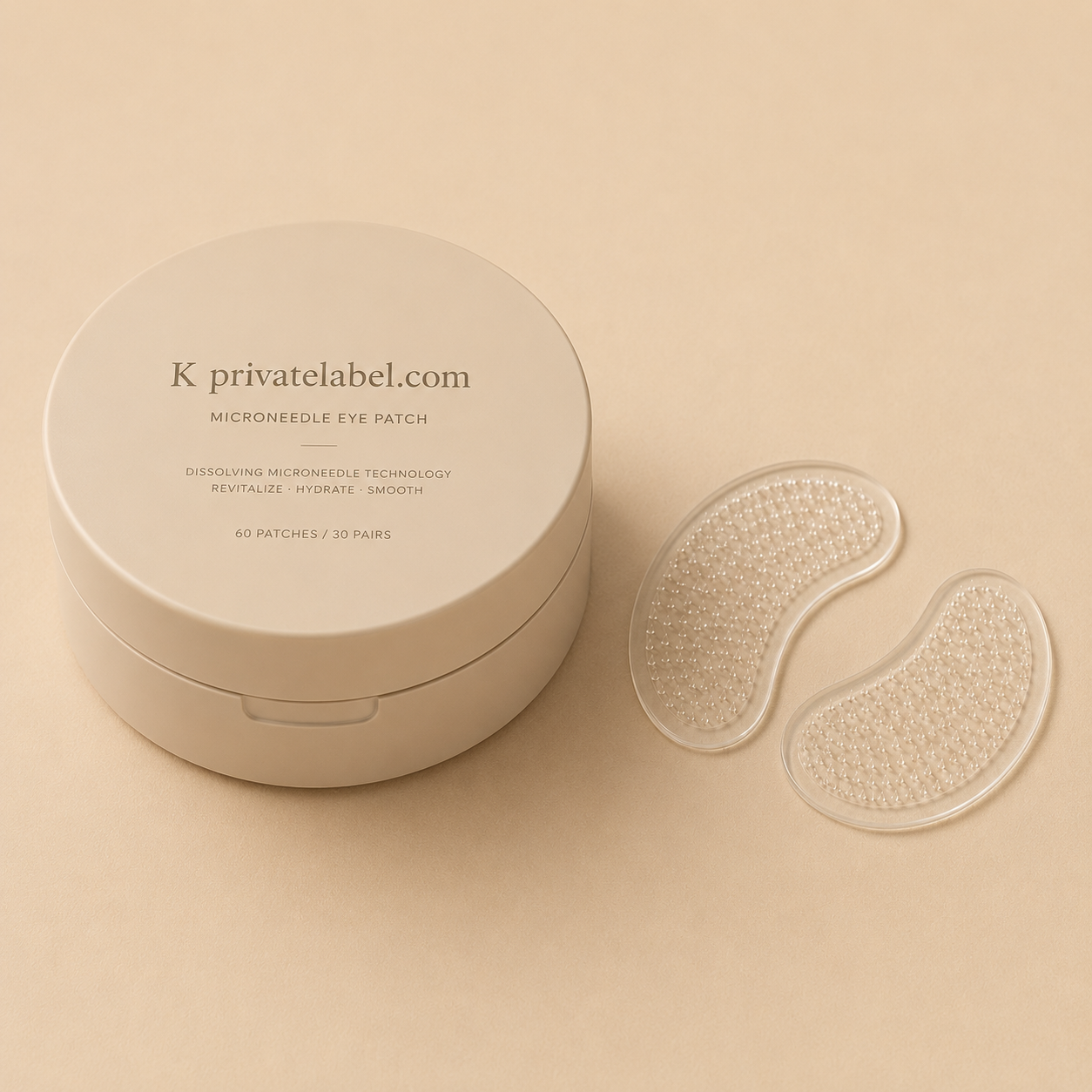 Premium Korean microneedle eye patch OEM/ODM with custom formulations, luxury packaging, and global export support.